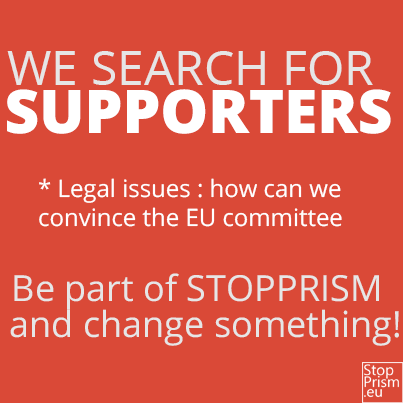 Team Snowden: We search for supporters; be part of STOPPRISM